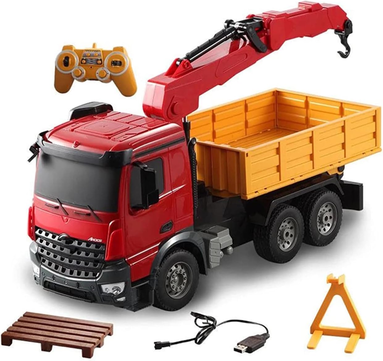 1:20 RCトラック2.4GHzエンジニアリング車ビッグクレーンリモコンクレーンシミュレーショングラブ木工電気玩具モデル 10,349円