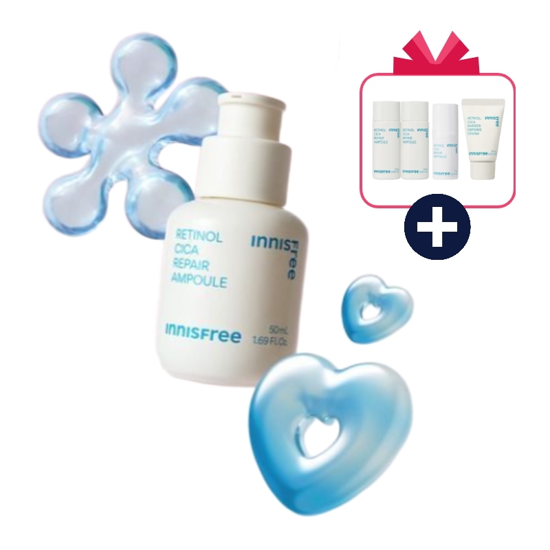 [当日発送][正規品][ギフト贈呈](大容量) レチノール シカ 欣店 アンプル 50ml+(10ml*2個)+レチノール シカ アンプル(7ml) & クリーム(10ml) 2種 キット1個