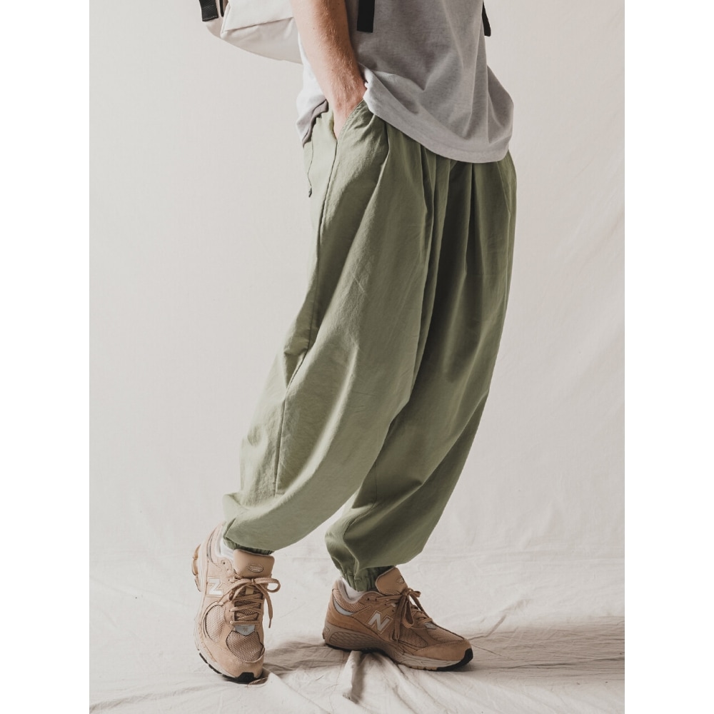 WV PROJECTローキーバンディングクールバルーンパンツライトカーキCJLP7492