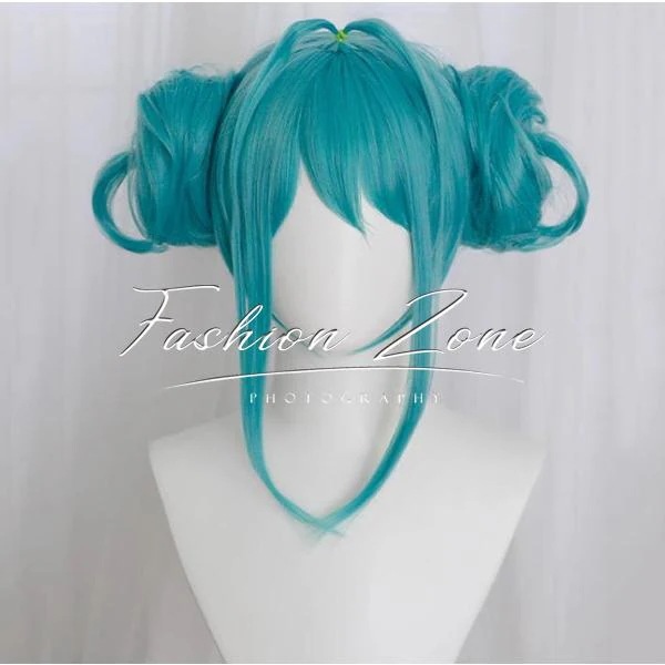 初音ミク 風 バニーガール コスプレ ウィッグ かつら 激安 WIG 高温耐熱 変装 ハロウィン仮装