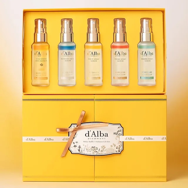 【ギフトラッピング】 ホワイトトリュフ5ソリューションミストギフトボックス(52ml×5) 水分ㅣ鎮静ㅣクーリングㅣビタㅣ毛穴ケア