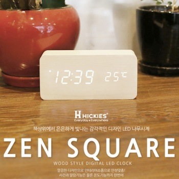 [BEAT] HICKIES LED目覚まし時計ZEN SQUARE