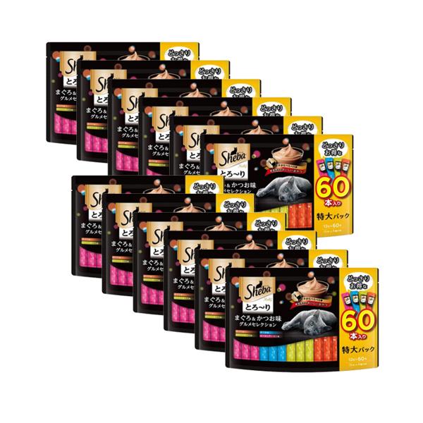 12個セット シーバ とろ～り メルティ まぐろ＆かつお味グルメセレクション