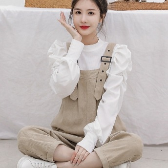 2021春大特価セール！ ズボン 9分パンツ オーバーオール かわいい シンプル 大人可愛い 韓国ファッション 韓国流行 サロペット