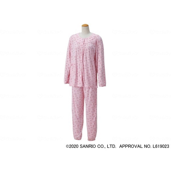 ウェルファン ワンタッチテープパジャマ ハローキティ ピンク M 010802 メーカー直送