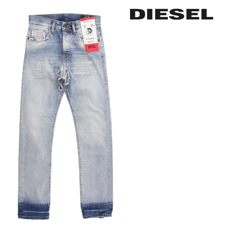ジーンズ デニム パンツ メンズ D-VIKER クラッシュダメージリペア加工 ストレッチ die-m-p-e8-859