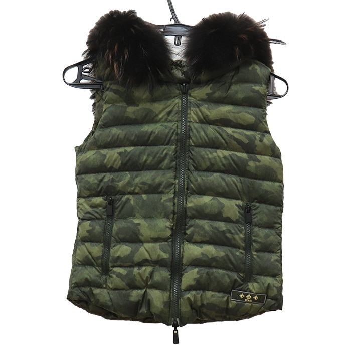 TATRAS タトラス リバーシブル ダウンベスト グリーン LTA15A4401 CELESTIALE 01 レディース 中古