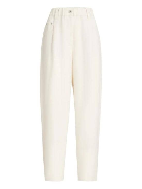 BRUNELLO CUCINELLI Women Straight Pants MH126P9148 C579 CREAM