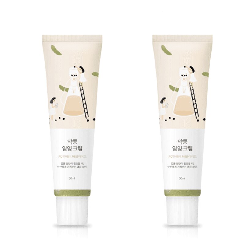 [1+1] ラウンドラップ薬豆栄養クリーム 50ml 2個