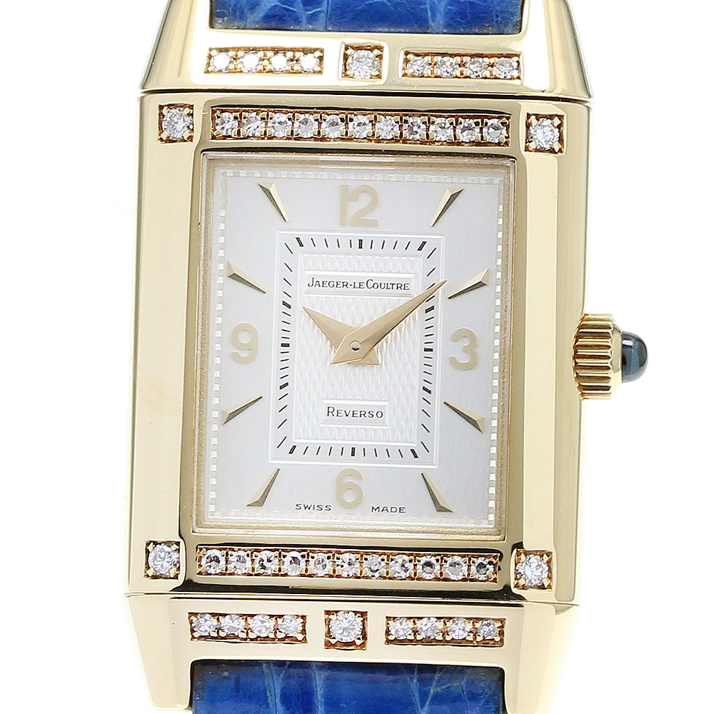 ジャガー・ルクルト JAEGER-LECOULTRE 265.1.86 レベルソ レディ K18YG ダイヤ 手巻き レディース 良品 _912250【中古】