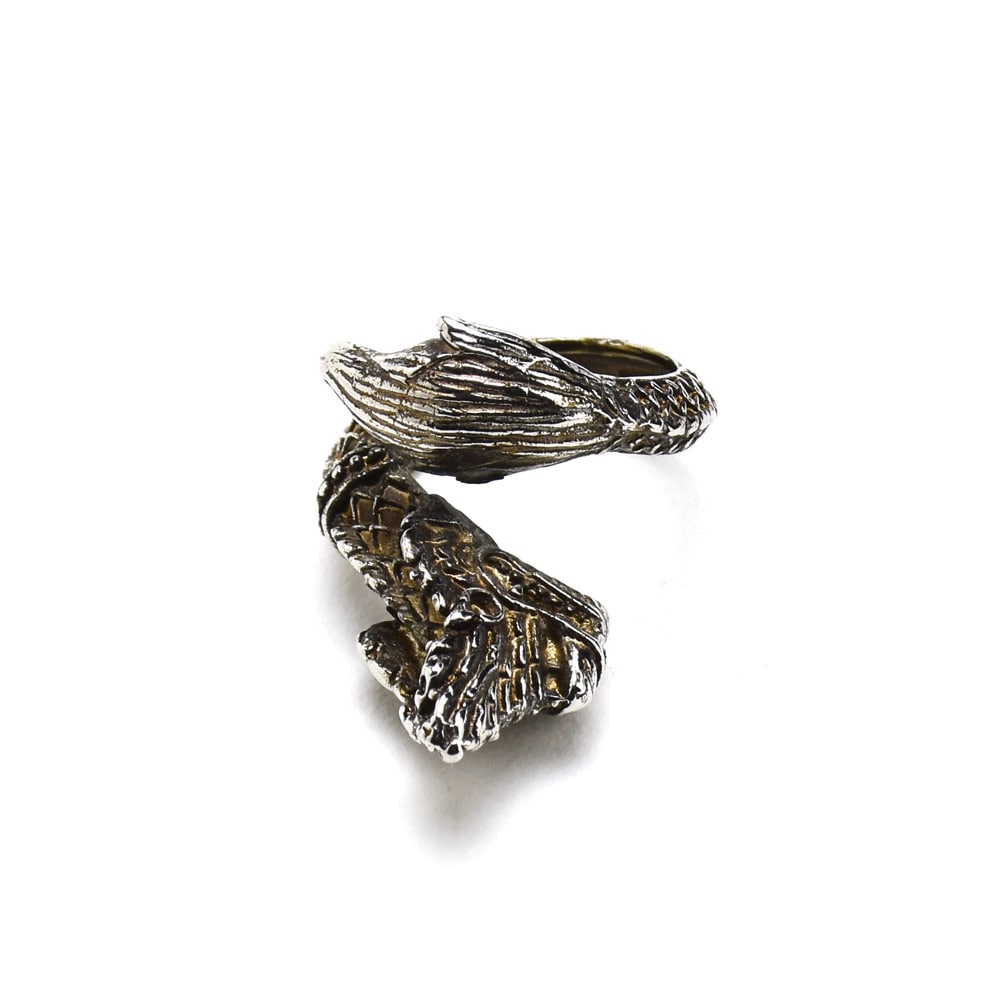 アクネストゥディオズ ドラゴンシェイプリング レディース 指輪 ジュエリー アンティークシルバー Acne Studios RING[c50279-bwf000]