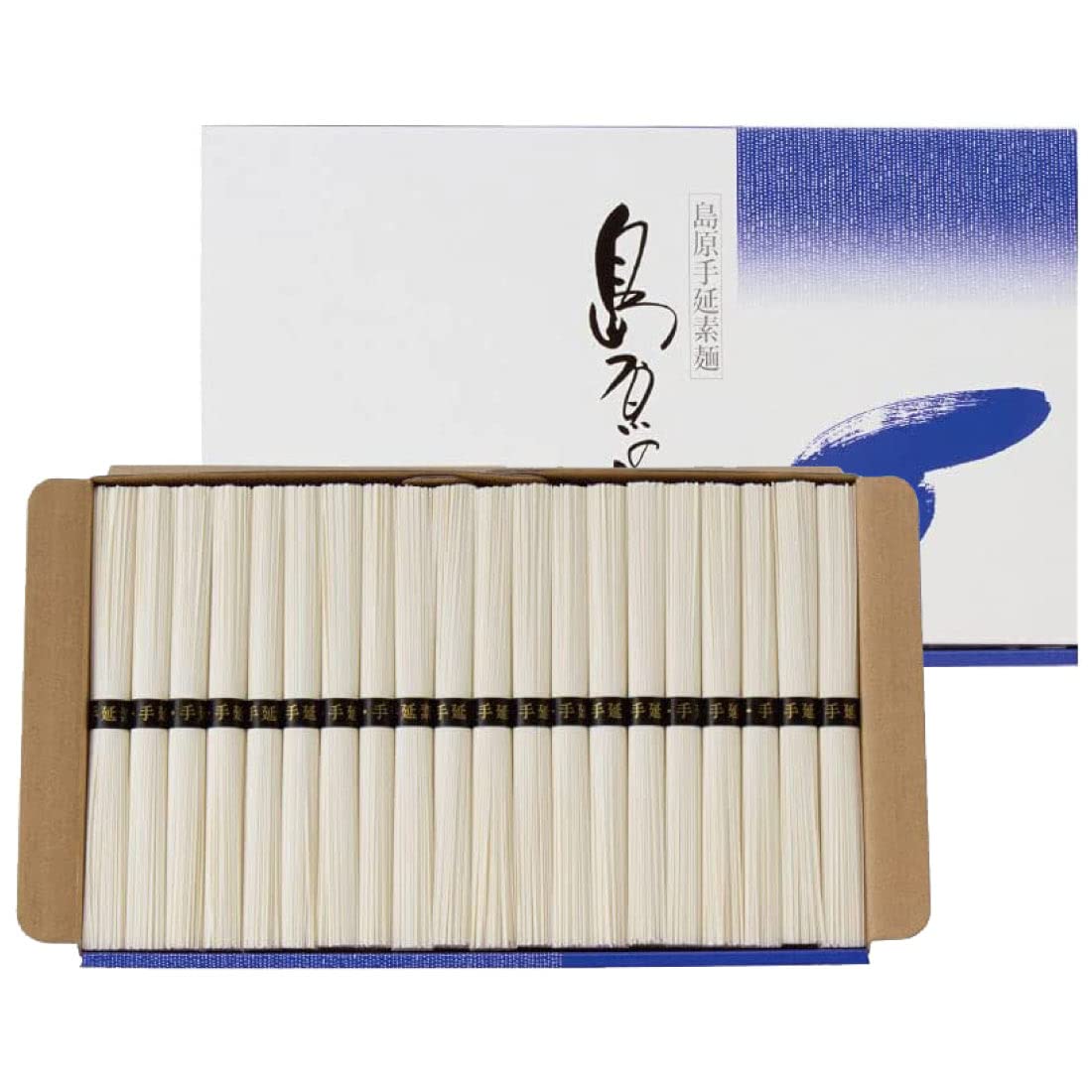 島原 手延べそうめん 島原の光 3kg (50g×60) 紙箱入 (そうめん 素麺 乾麺 夏 お取り寄せ 九州 無添加 国産)【 小林甚 】