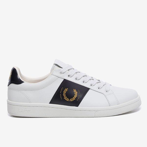 男性（FRED PERRY）B721レザーブランドホワイトレザーシューズ_SFPM2213311_254