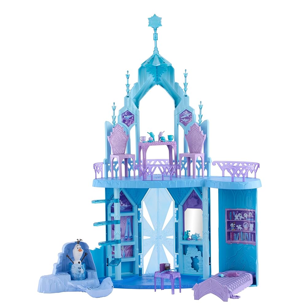 マテル アナと雪の女王 Disney Frozen エルサのおおきなこおりのおしろ オラフのフィギュアと小物付 ドール別売 JGG41
