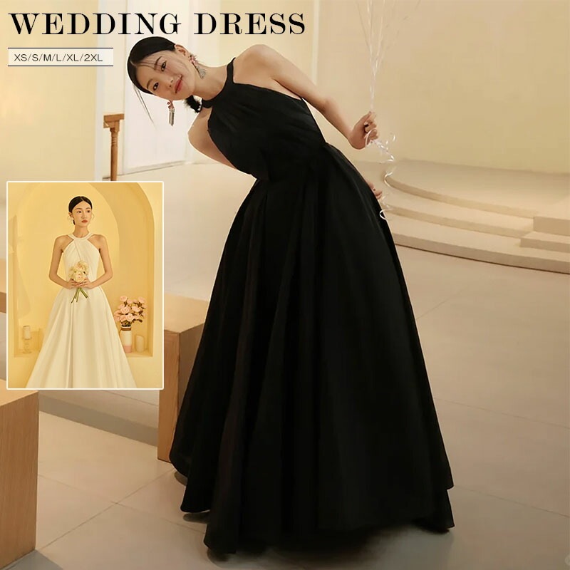 高評価!超人気 ウエディングドレス ウェディングドレス 黒 前撮りドレス ブラックドレス 二次会 花嫁 2次会 カラードレス Aライン オフショル オフショルダー ベアトップ 結婚式 プリンセスドレス