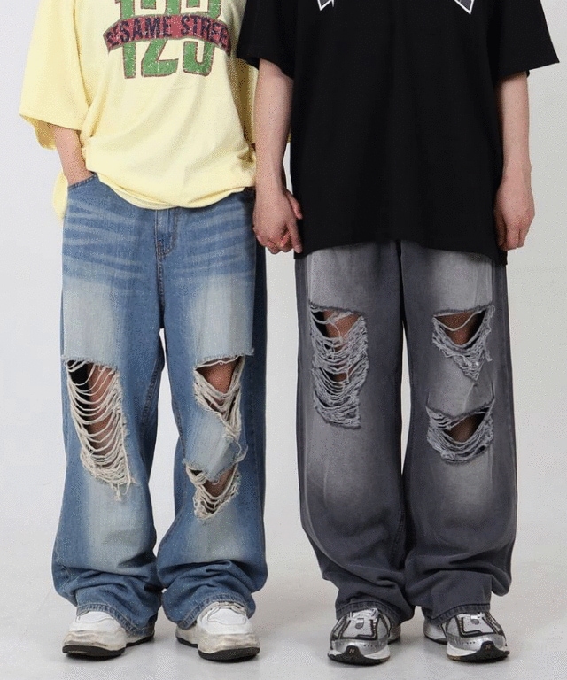 リック ビンテージ ダメージ デニム パンツ 5,285円