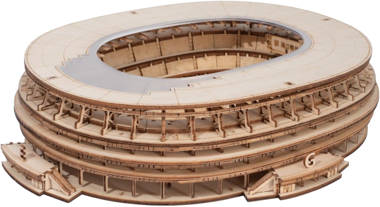 つくるんです【日本公式販売／日本語説明書付】Robotime 3D ウッドパズル オーナメントシリーズ (国立競技場)
