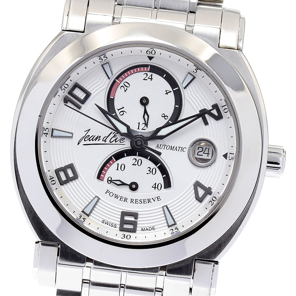 ジャンイブ Jean dEve 847051 AS.AA ルナ パワーリザーブ 自動巻き メンズ 良品 _829608【中古】