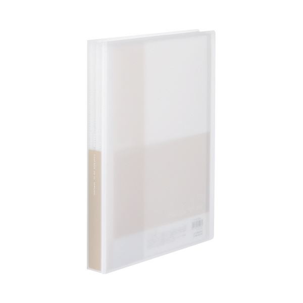 （まとめ）コクヨ クリヤーブック(Glassele) 固定式 A4タテ 60ポケット オフホワイト ラ-GL60W 1冊(×10セット)