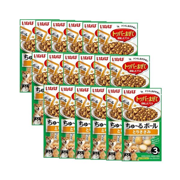 18個セット いなば ちゅーるボール とりささみ 10g×3袋