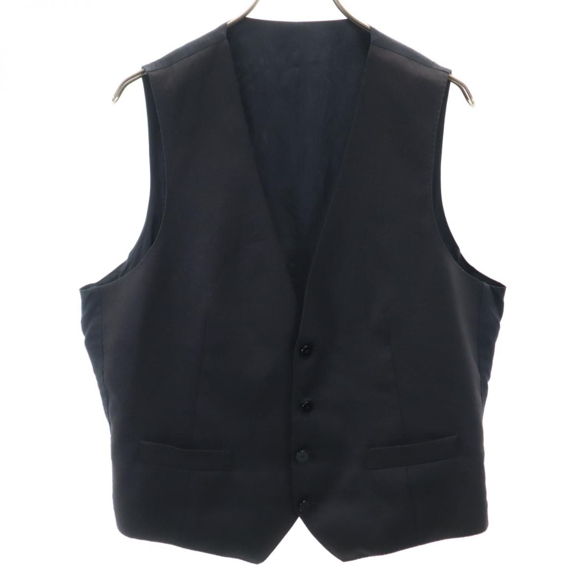 コルネリアーニ イタリア製 ラメ入り ウール ベスト ブラック系 CORNELIANI メンズ 5,468円