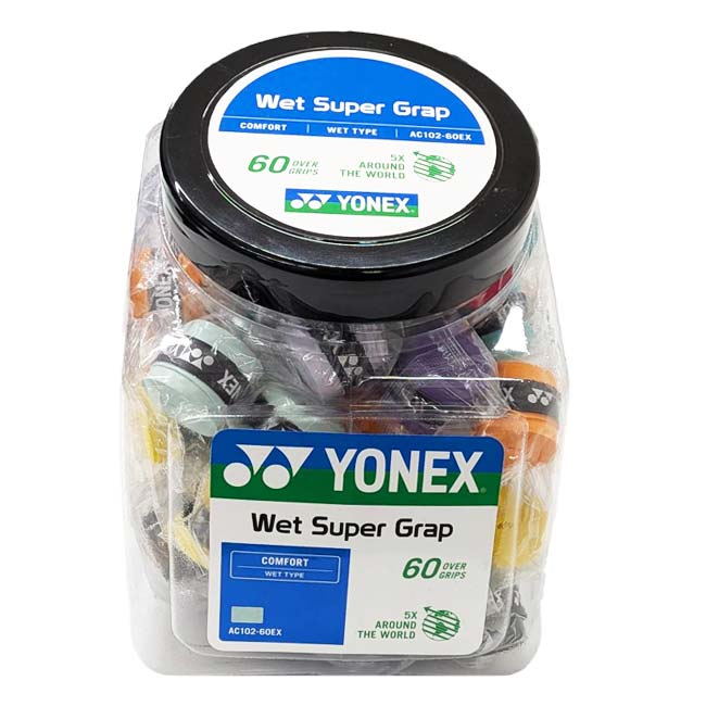 ヨネックス(YONEX) WET SUPER GRIP ウェット スーパーグリップテープ オーバーグリップテープ AC102-60EXアソート