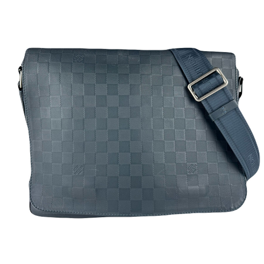 ルイ ヴィトン LOUIS VUITTON ショルダーバッグ ダミエ アンフィニ ディストリクトPM/ダミエ アンフィニ ネイビー メンズ N41285 z8921