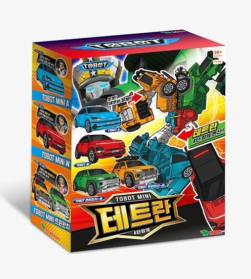 トボット/TOBOT/ミニテトラン/小型サイズ/四段合体/ツインパンチ/A/W/四種ロボット合体/自動車/合体ロボット/変身ロボット/韓国ロボット
