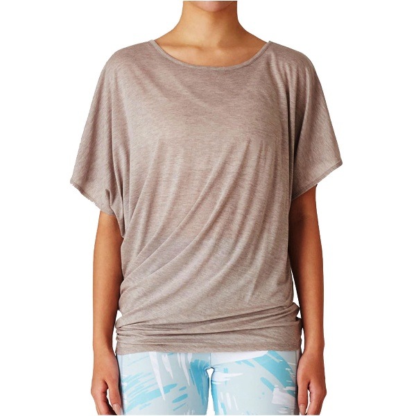 Real Stone リアルストーン アシンメトリー トップ RF-C016TS ウェルネス 半袖Tシャツ RFC016TS-HBR