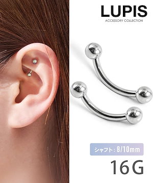 Qoo10 LUPIS 1.2ctキュービックピアス 一粒ジュエ