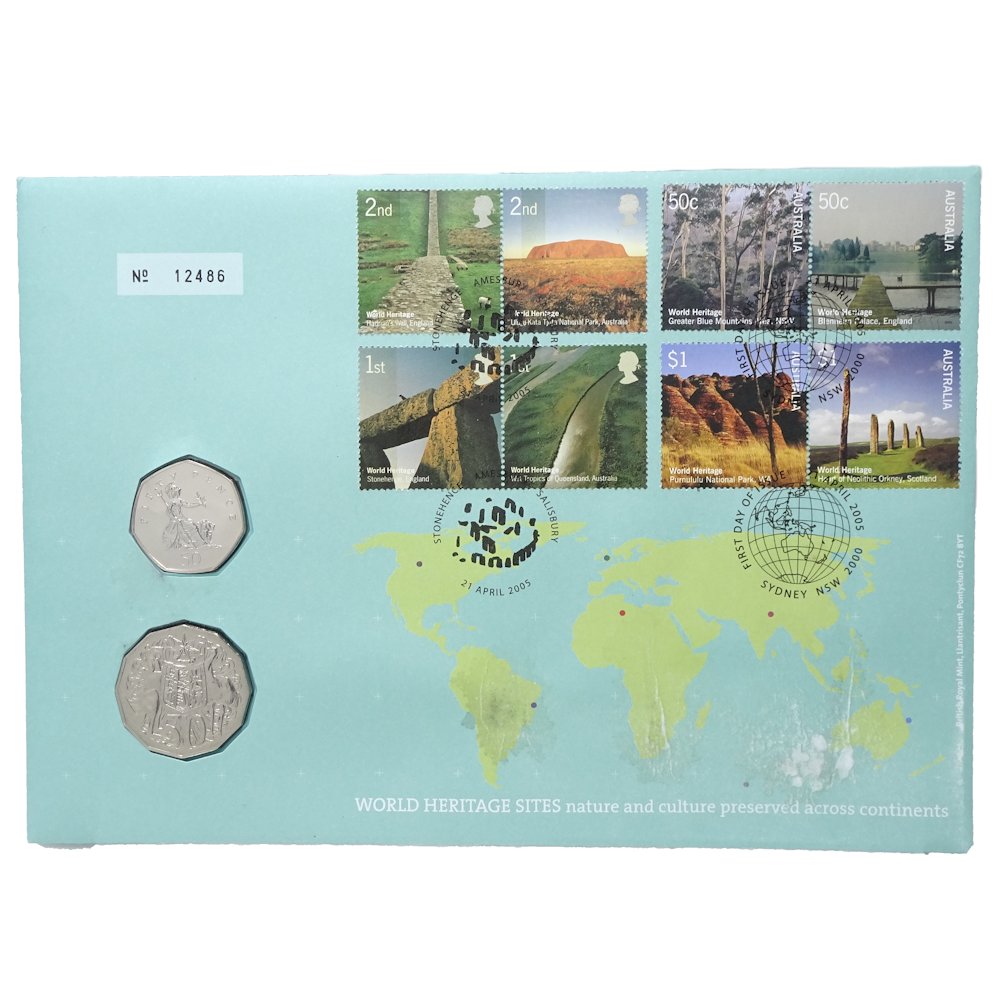 エリザベス女王 WORLD HERITAGE SITES 記念コイン イギリス オーストラリア 2個セット コイン / 048034 未使用
