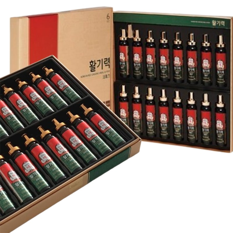 活気力 20ml x 16本 x 2箱 韓国 6年根 紅参ドリンク