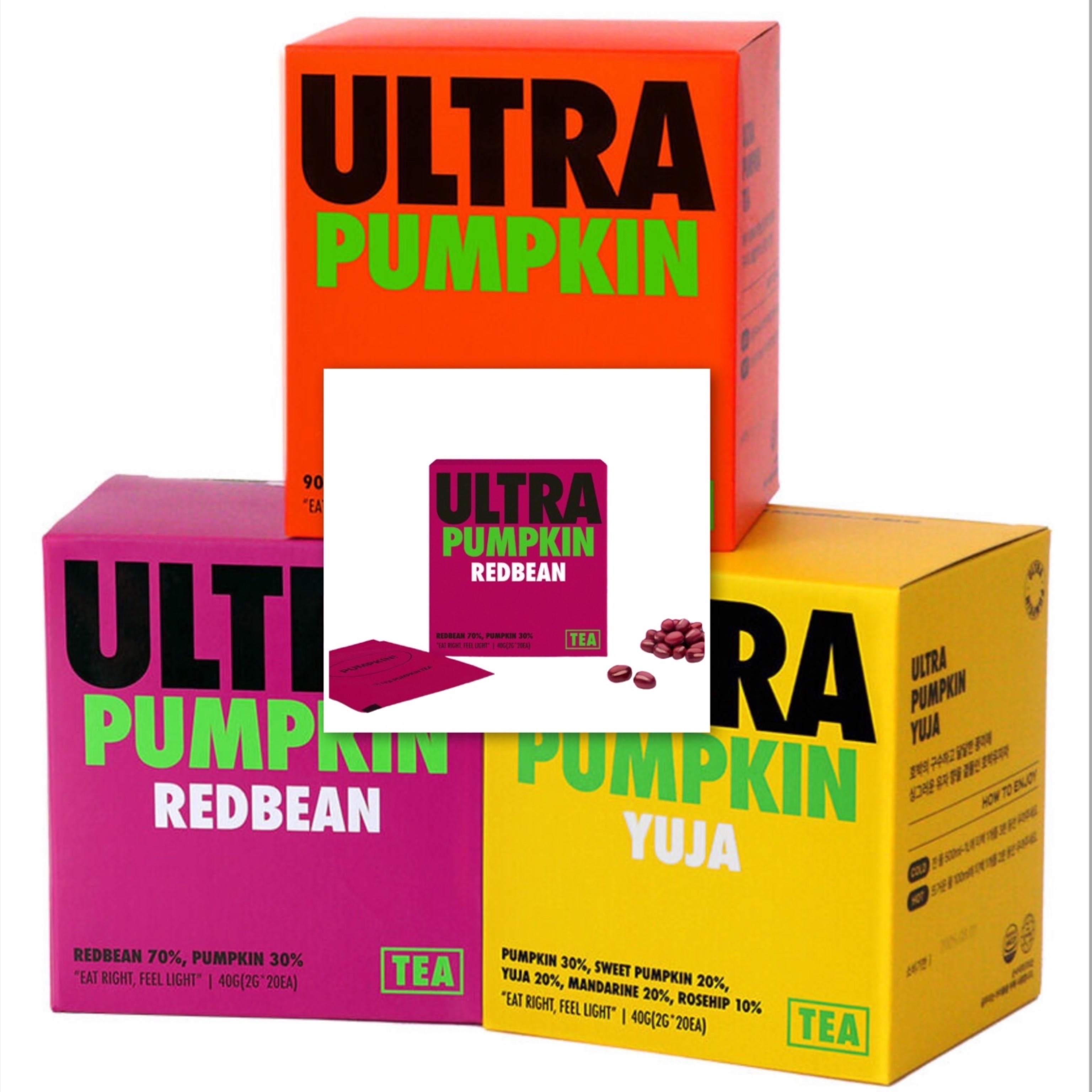 [1+1]ウルトライッツ パンプキンティー(2g*20個入り) 3種の中から選択1 (カボチャ茶/カボチャ小豆茶/カボチャゆず茶) 浮腫み抜き
