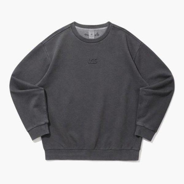 長袖Tシャツ TQT QQ123LFS15-DGR シグネチャーダイイングマンツーマン/ダークグレー