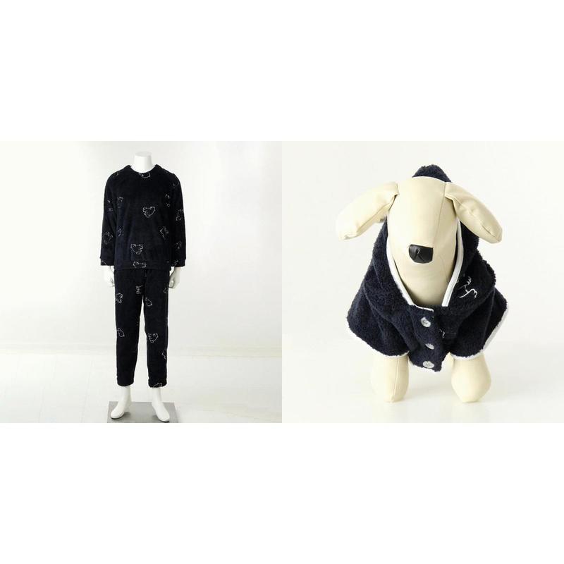 室内着 犬 北極熊 服 カップルセット VEP396MSVEC3967DSG