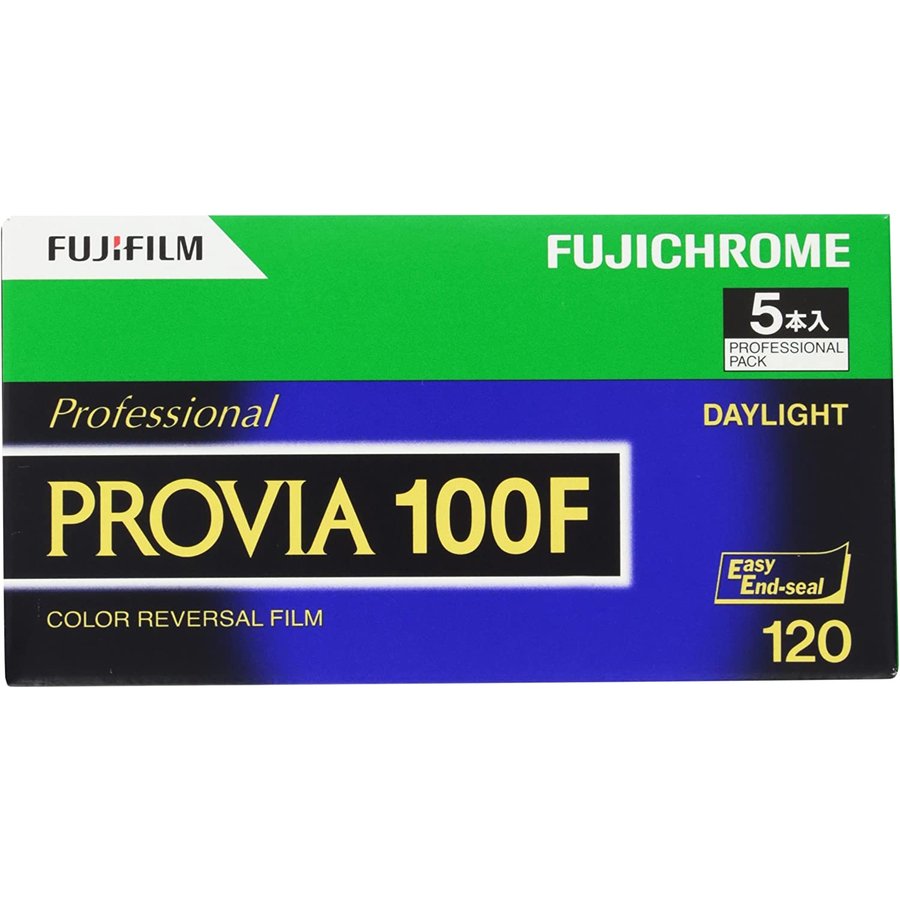 【ネコポス便配送商品】フジフイルム リバーサルフィルム　PROVIA 100F ブローニー 12枚 5本入り 120mm
