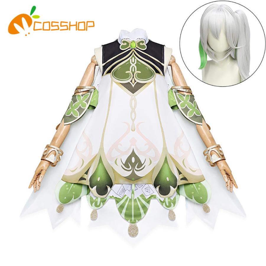 【予約商品】原神げんしん　草神 ナヒーダ 風　ウィッグ付き　コスプレ 衣装 演出服 変装 仮装 二次会 イベント パーティー