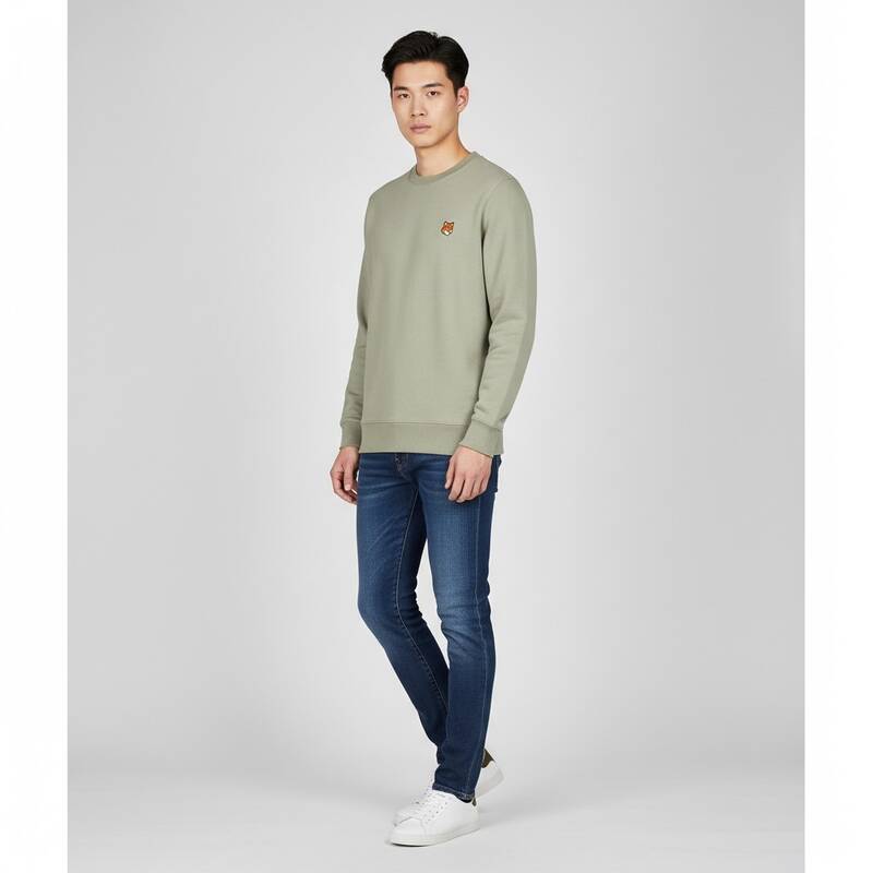 [カード決済で10%オフ]MAISON KITSUNE フォックスヘッド メンズTシャツ PM00303KM0340 P131