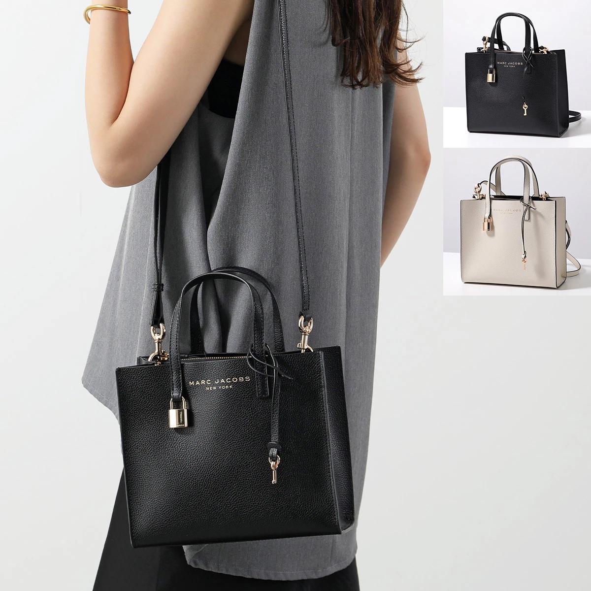 MARC JACOBS マークジェイコブス ショルダーバッグ THE GRIND ザ グラインド M0015685 レディース ハンドバッグ ミニトートバッグ 鞄 カラー2色