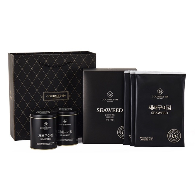 [韓国海苔] [ギャラリアゴメイ494] 韓国産伝統海苔焼きセット 284g ギフト用/韓国食品ギフト