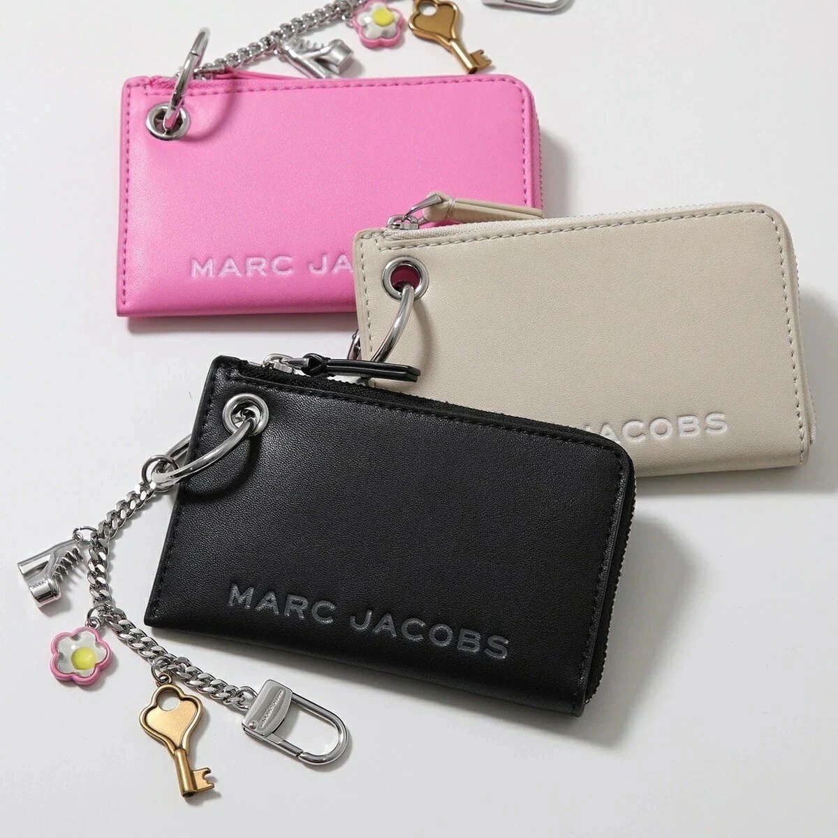 MARC JACOBS マークジェイコブス コインケース ザ レザー コインパース バッグ チャーム 2S5SCH013S01 レディース カードケース フラグ