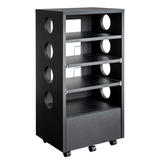 宮武製作所 ゲームラック REGABO(レガボ) PS5対応 幅49×奥38×高さ99.6cm ゲーム機やソフトをまとめて収納できる GRK-002 BK ブラック