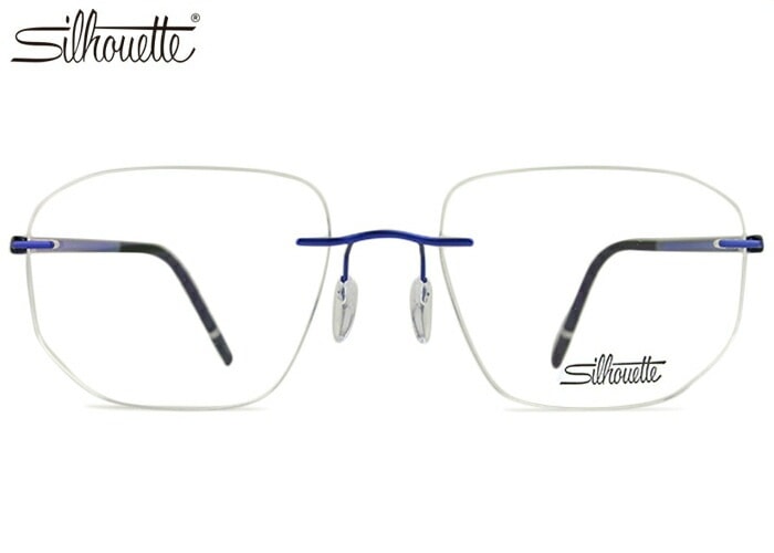 シルエット Silhouette 5567 4540 ザウェーブ THE WAVE ロイヤルブルー LW 眼鏡 リムレス オーストリア製 ツーポイント 記憶形状 チタン