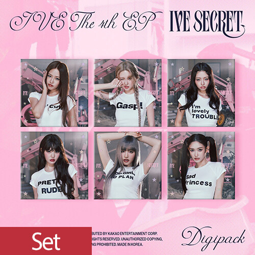 【SET商品】IVE [IVE SECRET] (Digipack Ver. 6 SET)（韓国盤）【正規輸入盤】
