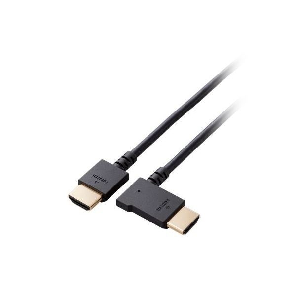(3個セット) エレコム HIGH SPEED HDMIケーブル（L字コネクター／左向き） CAC-HD14EYL15BKX3