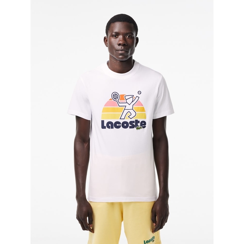 ラコステメンズサマーパックグラフィック T シャツ TH0784-54G 001 Q2NTH0784-54G001