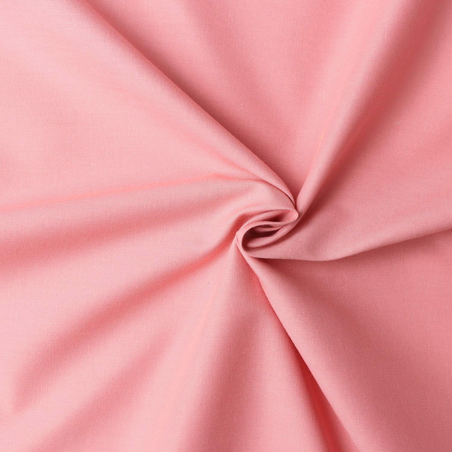 日本紐釦貿易(Nippon Chuko) エイティスクエア 無地 生地 綿100% シャーティング コーラル ピンク系 巾約108cm×8m切売カット KD4630-309-8M