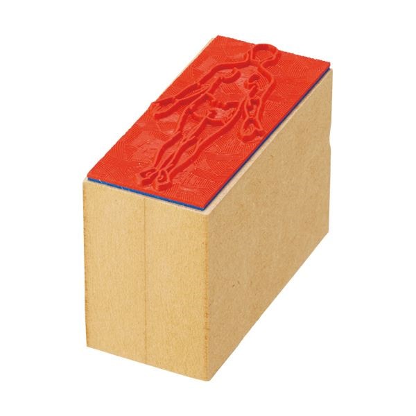 （まとめ）ティティメディカル 医学ゴム印 全身/後大判 1個[x3セット]