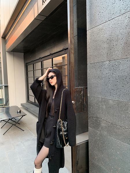 LIERKISS X279 爪バックル付きロングコート