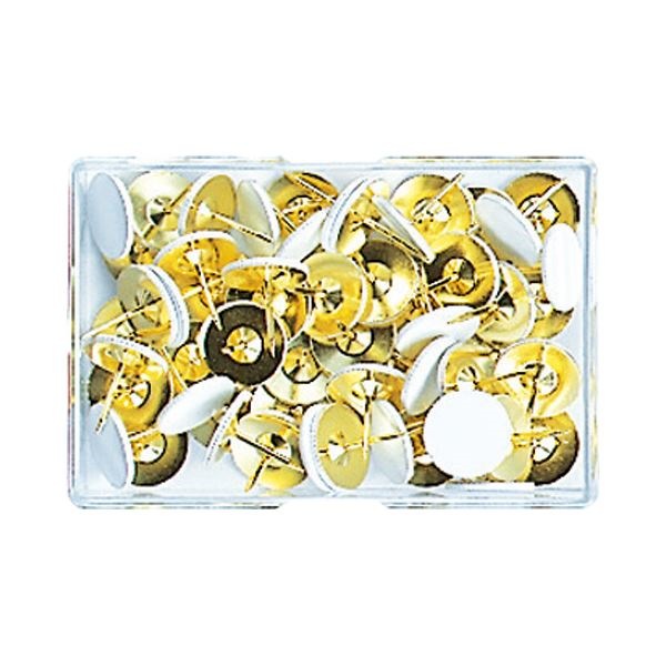 （まとめ） ミツヤ 着色画鋲足長 白TNL-01-WH 1ケース（40本） [x50セット] 15,163円